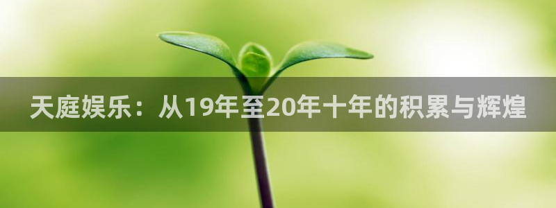 AB娱乐：天庭娱乐：从19年至20年十年的积累与辉煌